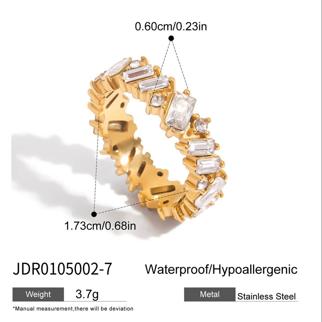 2H Stainless Steel Zircon Bracelet Non-Fading Jewelry Accessories for Women