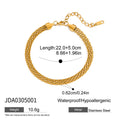 Gold-Plated Stainless Steel Anklet — jewelry construction