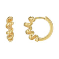 Gold-Plated Brass Vintage-Inspired Ear Cuff Earrings — Elegant Profile styled for independent jewelry boutiques