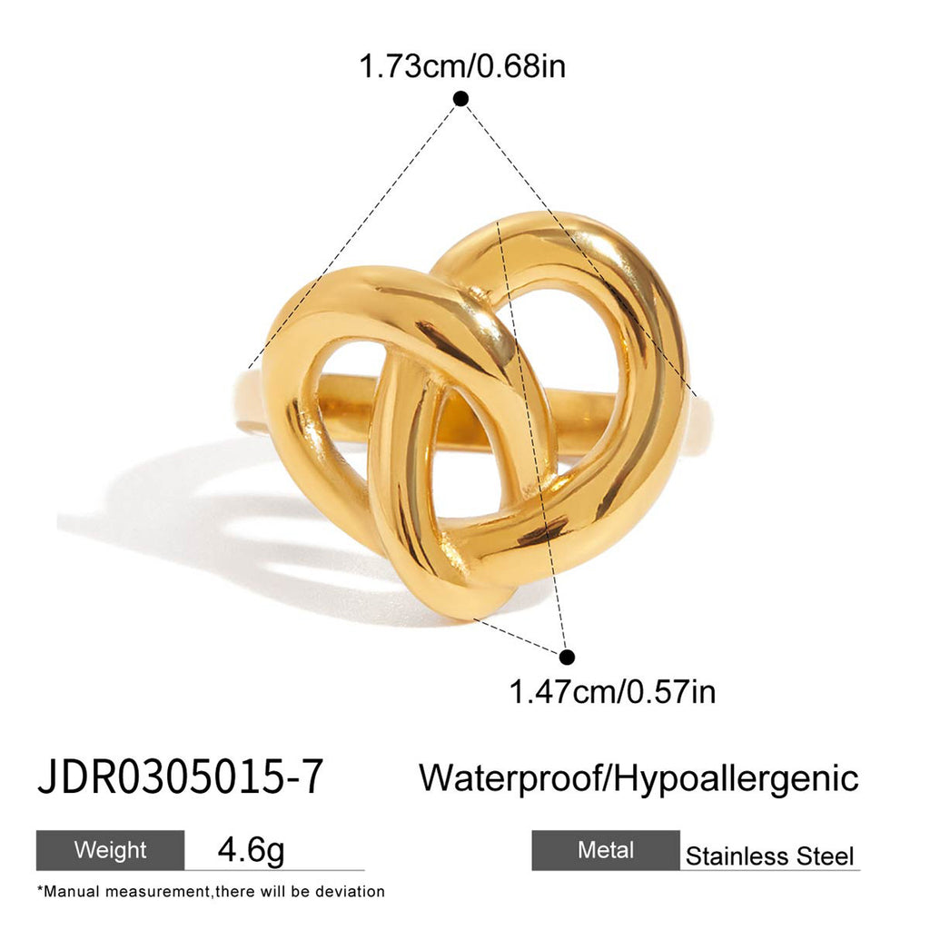 Love ring non-fading stainless steel jewelry for women