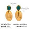 Pearl Tassel Stainless Steel Gold-Plated Drop Earrings — product styling — jewelry finish and design detail