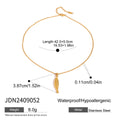 Stainless Steel Necklace in Gold-Plated — Contemporary Edit — product styling — jewelry finish and design detail