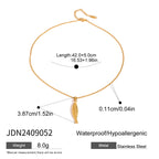 Stainless Steel Vacation Jewelry Necklace Collarbone Chain Halter Accessories for Women