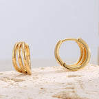 CYE0236 Hoop Earrings for Women, Ear Clips, Stud Earrings, Vintage Style, Design Sense, Retro Ear Accessories