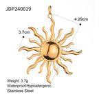 Stainless Steel Ocean Series Jewelry Accessories Heart diy Cross Pendant Necklace Pendant