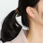 Fashion Zircon Earrings for Women New multi-layered circle vintage elegant earrings