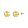 Gold-Plated Brass Round Earrings with a refined design profile