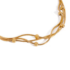 2H Stainless Steel gold Multi-layer Stacked Bracelet Jewelry bracelet