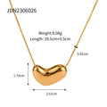 Snake Chain 18K Gold-Plated Stainless Steel Pendant Necklace — jewelry construction