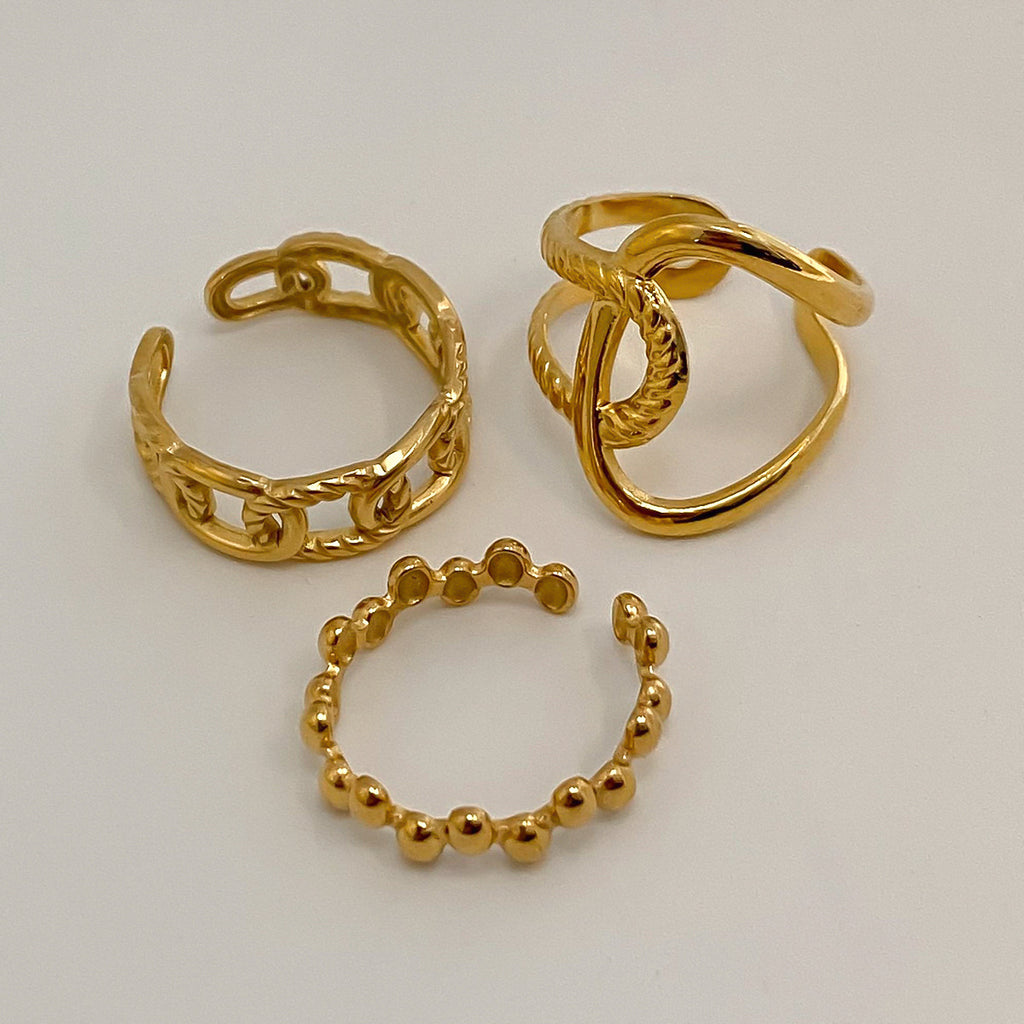 2H Ring Non-Fading Jewelry for Women Design Stainless Steel Ring Accessories rings