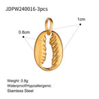 Stainless Steel Ocean Series Jewelry Accessories Heart diy Cross Pendant Necklace Pendant