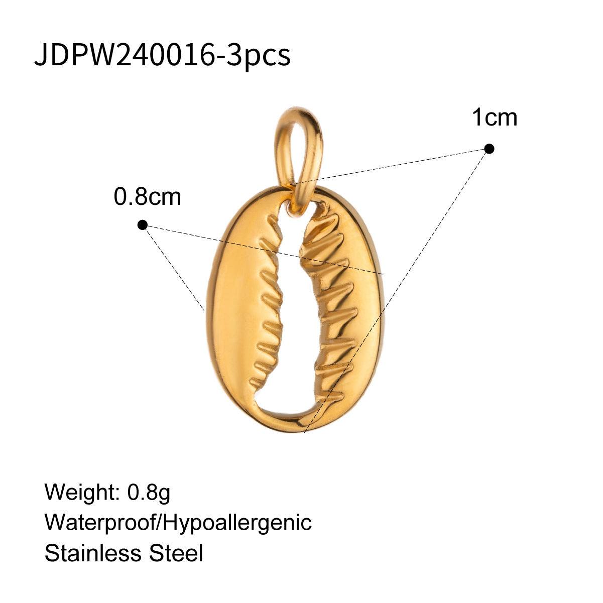 Stainless Steel Ocean Series Jewelry Accessories Heart diy Cross Pendant Necklace Pendant