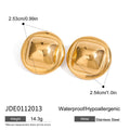 Gold-Plated Stainless Steel Stud Earrings — Refined Finish — jewelry construction