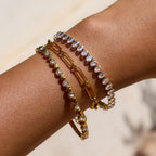 Stainless Steel Heart Zircon Bracelet Non-Fading Women's Jewelry