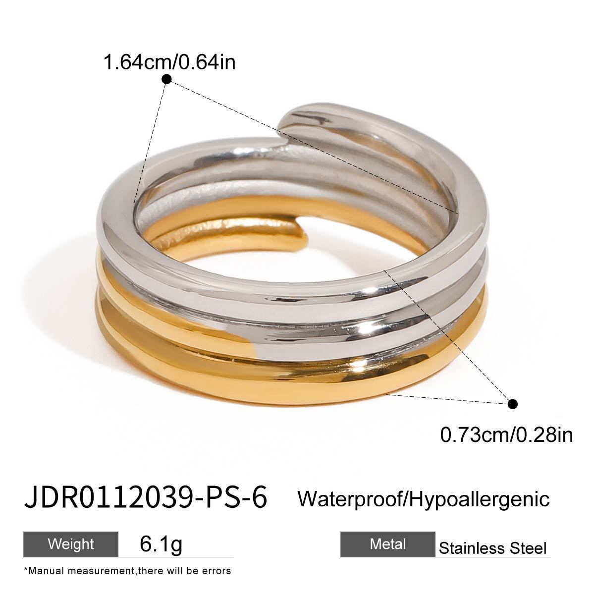 Stainless Steel Stacking Rings Non-Fading Jewelry ring