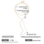 Stainless Steel Chain y Chain Necklace Jewelry Long Necklace Autumn Winter Sweater Chain