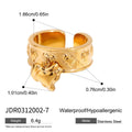 Gold-Plated Stainless Steel Pendant Necklace — material detail — jewelry finish and design detail