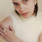 2H Stainless Steel Stud Earrings Ring Design Jewelry earrings