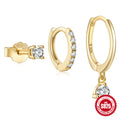 925 Sterling Silver Daily Matching Diamond Set Earrings — collection product image 06