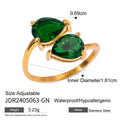 Modern Gold-Plated Stainless Steel Ring — Refined Finish — material detail — jewelry finish and design detail
