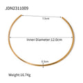 Stainless Steel Bracelet in Gold-Plated — Elevated Essential — product profile — jewelry finish and design detail