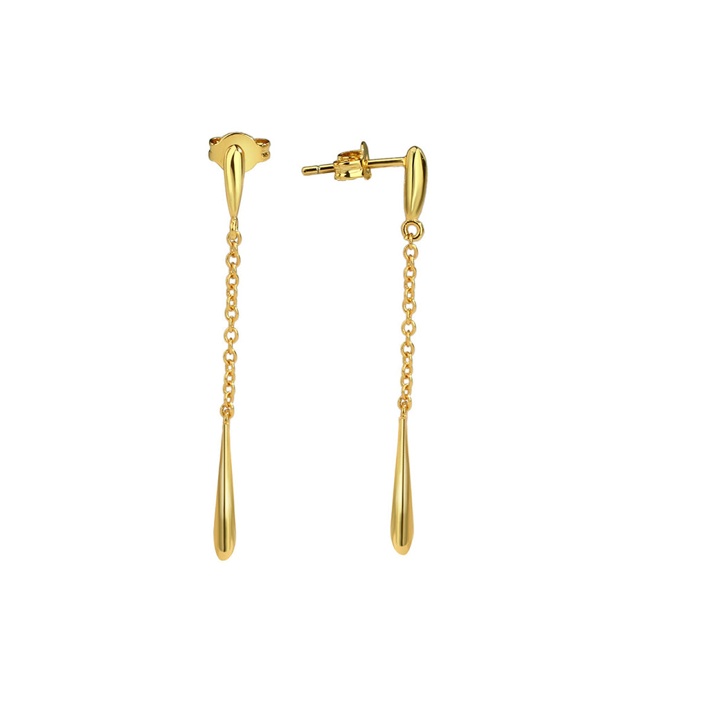 E0323 Elegant and Minimalist Long Water Drop Earrings Geometric simple long sexy earrings