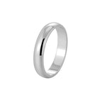 R0715 Minimalist Design Smooth Ring for Women Gold-Plated Personality Band