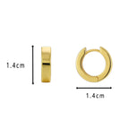 Gold-Plated Brass Round Ear Cuff Earrings — Modern Classic in a gold-tone brass finish
