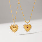 Heart Necklace Accessories for Women Non-Fading Jewelry Stainless Steel Jewelry