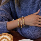 2H Zircon Bracelet Does Not Fade18k Gold Stainless Steel Jewelry Accessories