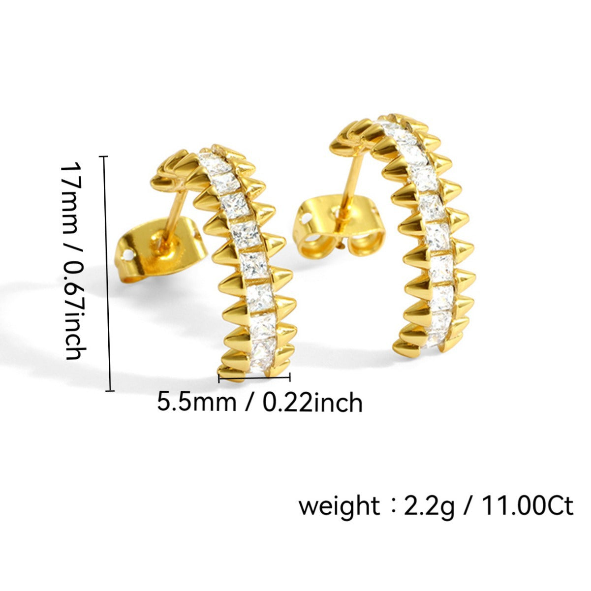 New style vintage stud earrings925Silver Needle Design Circle Hoop Earrings C Shaped Earrings