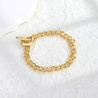 B0101 Ornament Cuban Link Chain for Women Vintage Punk OT Buckle Source of Goods
