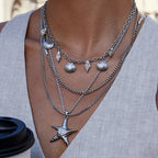 Starfish Necklace Collarbone Chain Stainless Steel Jewelry Non-Fading