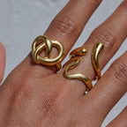 Love ring non-fading stainless steel jewelry for women