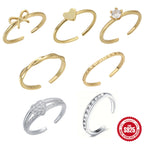 S925Sterling Silver Inlaid Diamond Adjustable Open Toe Ring Hot-Selling Summer Beach Toe Ring Foot Jewelry