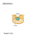 Gold-Plated Stainless Steel Ring — product styling — jewelry finish and design detail