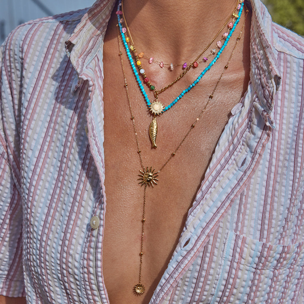 Cross Long Necklace y Word Chain Stainless Steel Jewelry Sweater Chain