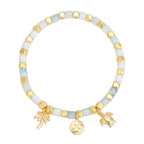 CYB0236 Beach Vacation Trendy Beaded Coconut Tree Sea Turtle Bracelet Fashion Bracelet