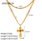 Sweater Chain Necklace Jewelry Women Stainless Steel Autumn Winter Accessories