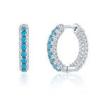 Hot Selling Round Micro Pave Zircon Trendy Ear Cuffs Hoop Earrings Super Sparkling Multi-Diamond Earrings