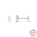 cubic-zirconia-set Devil Eye 925 Sterling Silver Ear Cartilage Studs — jewelry product photo 09 — jewelry finish and design detail