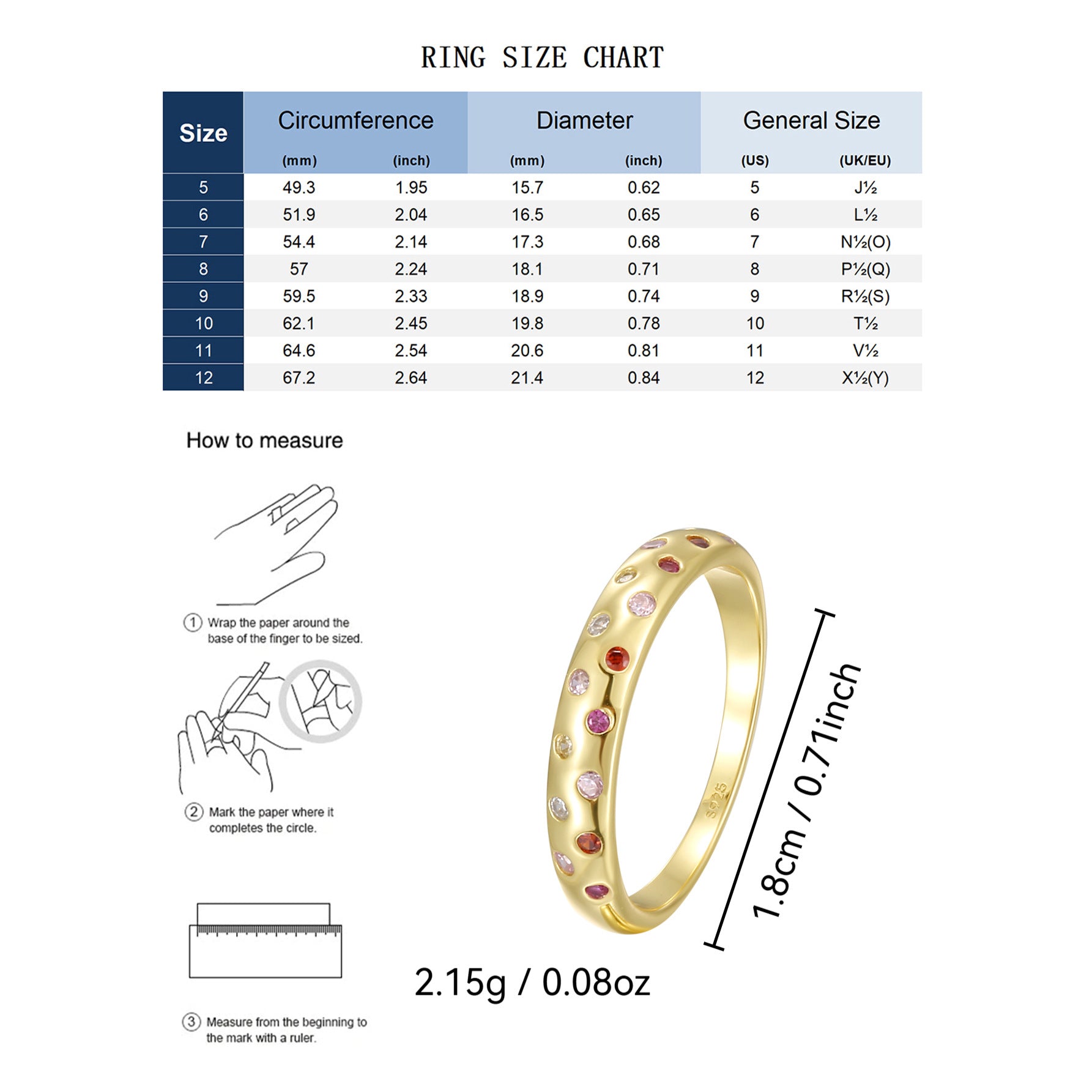 SR0053 S925Silver Simple Exquisite Plain Zircon Ring for Women Trendy