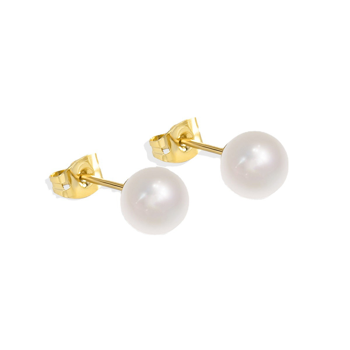 E0160 Little Chanel Style Earrings for Women gold Dongdaemun Pearl Vintage Earrings Jewelry