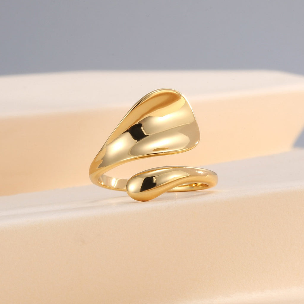CYR0589 Vintage Open gold Ring for Middle Finger Fashion