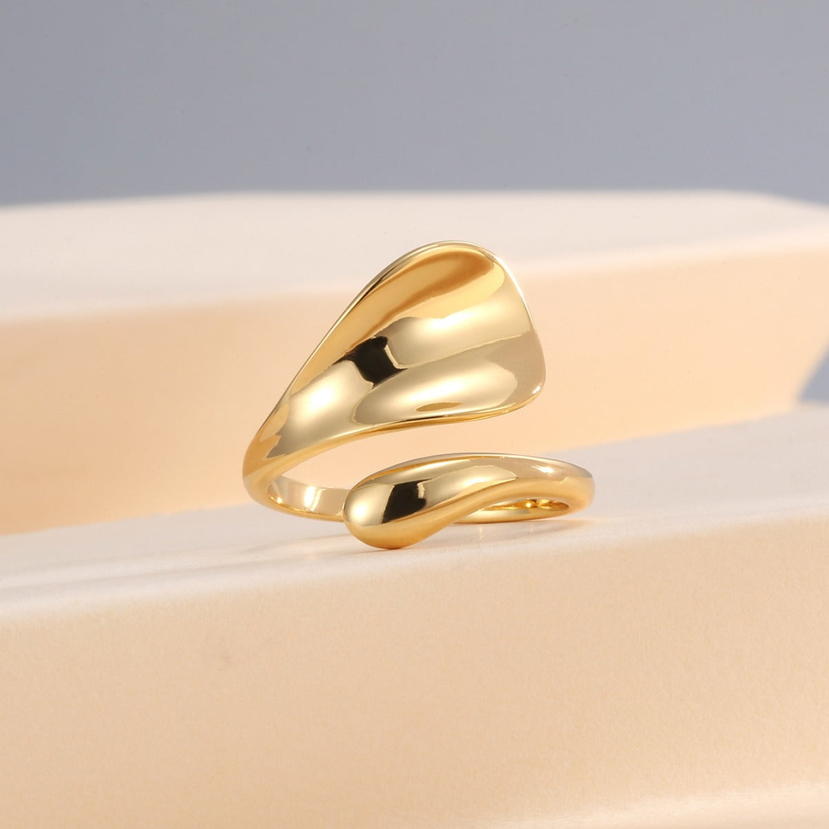 CYR0589 Vintage Open gold Ring for Middle Finger Fashion