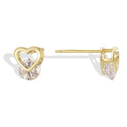 SE0278 S925Silver Design Earrings Simple Fashion Earrings Love Heart Studs