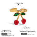 Stainless Steel Mesh Exaggerated Ring Non-Fading Jewelry Accessories for Women Ring