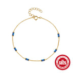 925 Sterling Silver Ultra Sparkling Color Diamond Bracelet