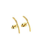 E0079 Minimalist Korean Style Geometric Stud Earrings with Rhinestones for Women Trendy Accessories