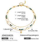 Stainless Steel gold Earrings Zircon Earrings Jewelry18k Ornament